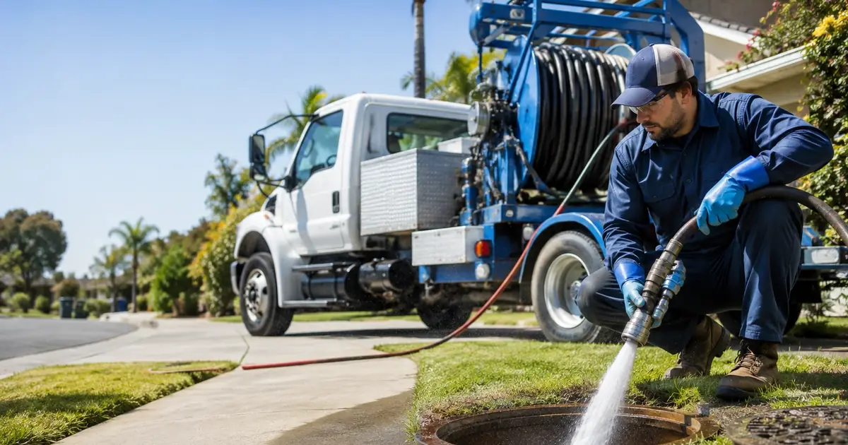 Hydro jet sewer cleaning Camp Nelson
