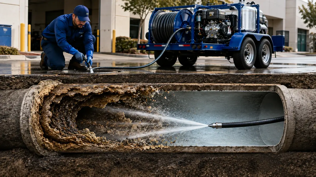 Sewer Pipe Descaling in Camp Nelson