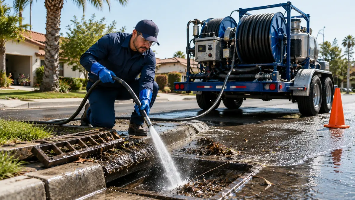 Storm Drain Hydro Jet Cleaning in Camp Nelson